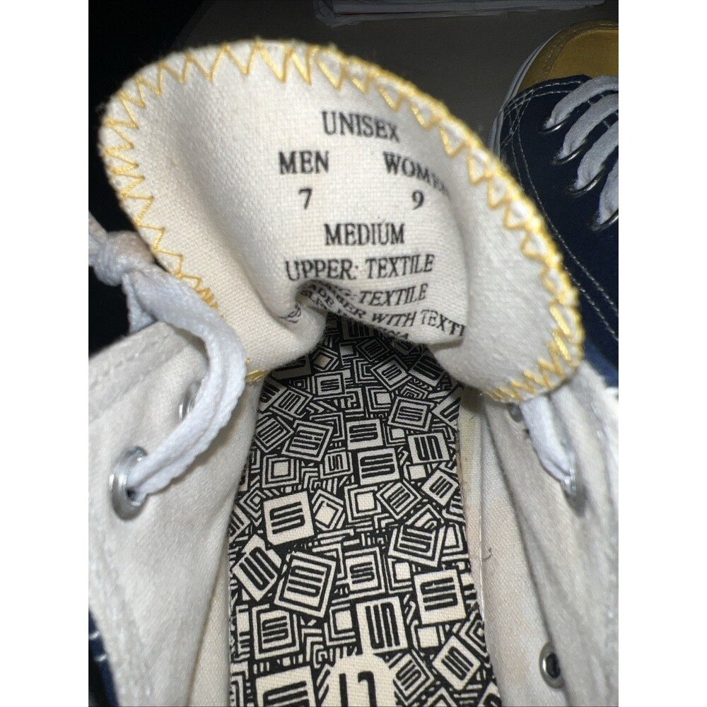 SKICKS West Virginia Mountaineers Low-Top Shoe men 7 women 9 Unisex Blue Yellow